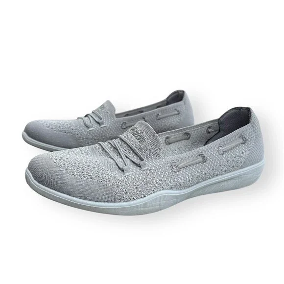 Skechers Newbury St Easily Adored Womens Slip-On Shoes Gray Size 9.5 Memory Foam - Picture 3 of 10